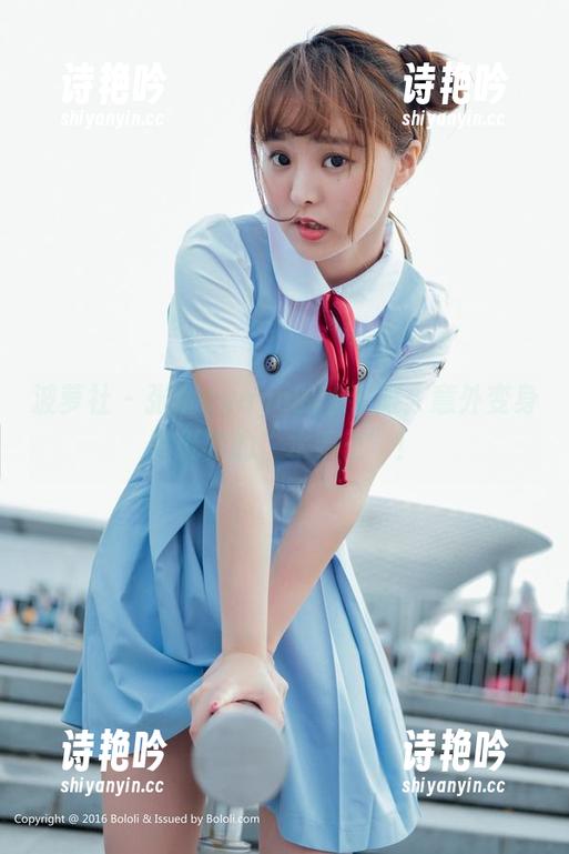 波萝社 - 张优ayoyo的水手服：意外变身壁纸界的“水手王”！
